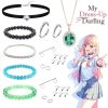 Anime My Dress Up Darling Kitagawa Marin Cosplay Necklace For Women Neck Chain Ear Clip Stud - My Dress-Up Darling Merch