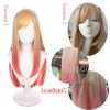 Gradient Anime My Dress Up Darling Marin Kitagawa Cosplay Wig Yellow Pink Long Straight Hair Kawaii - My Dress-Up Darling Merch