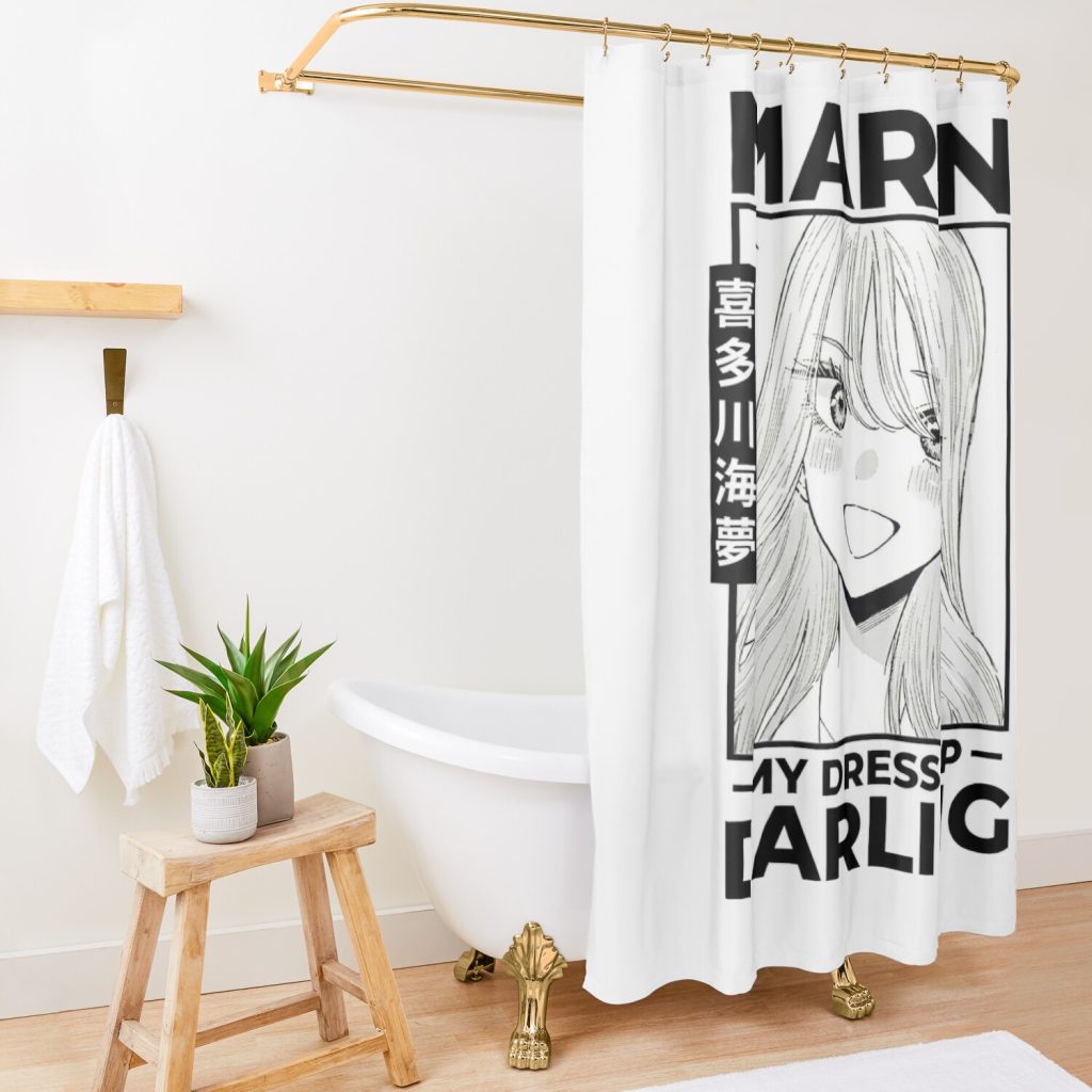 My Dress-Up Darling Marin Kitagawa Shower Curtain Official My Dress-Up Darling Merch